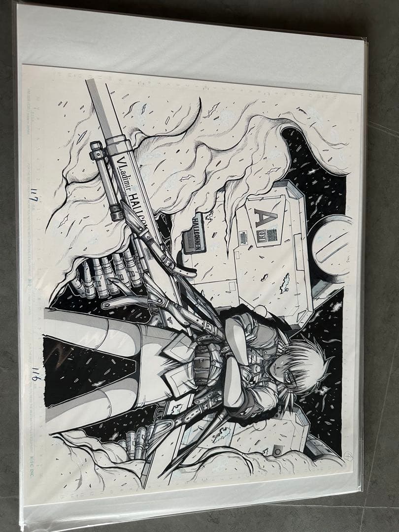 平野耕太大博覧会　ヘルシング複製原画5枚セット