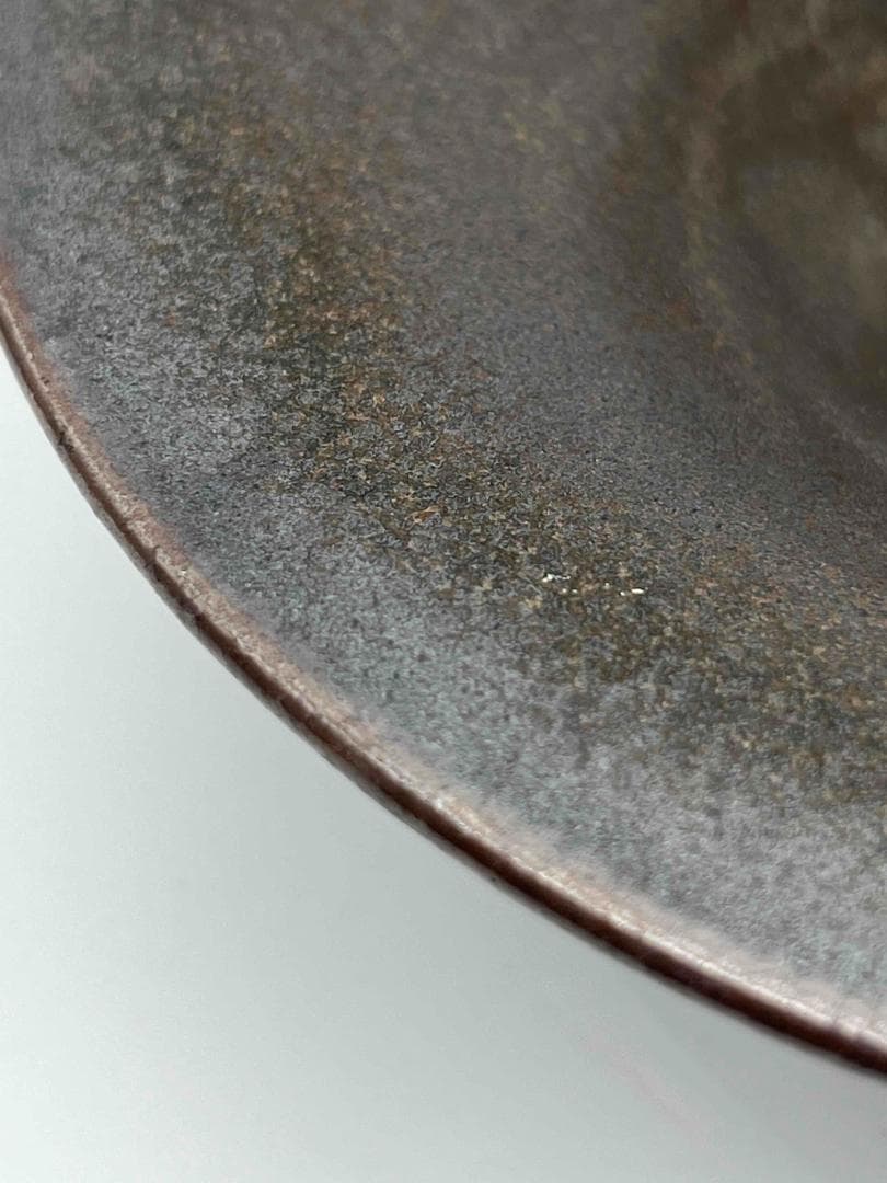 南宋時代　油滴天目茶碗　笠茶盞 旧家蔵出し 唐物　古賞物　時代物(E-69)