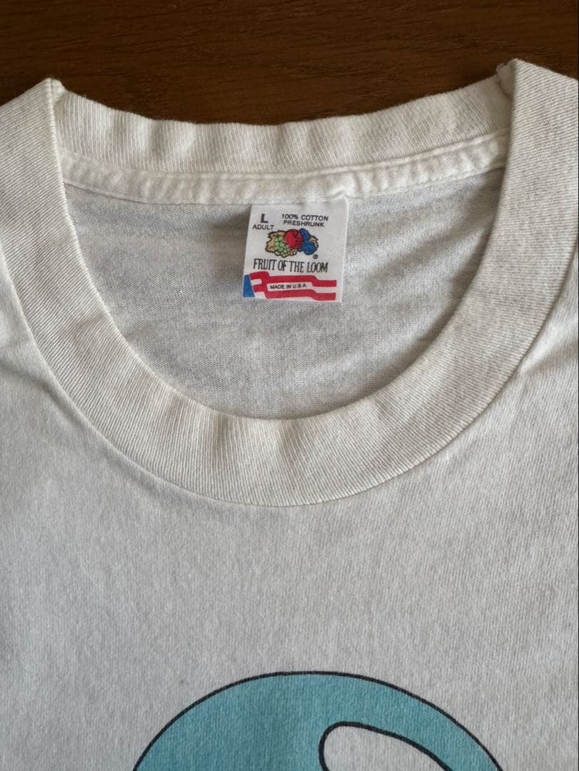 AKIRA Tシャツ L.ホワイト.フルーツタグ.1980.コピーライト.当時物