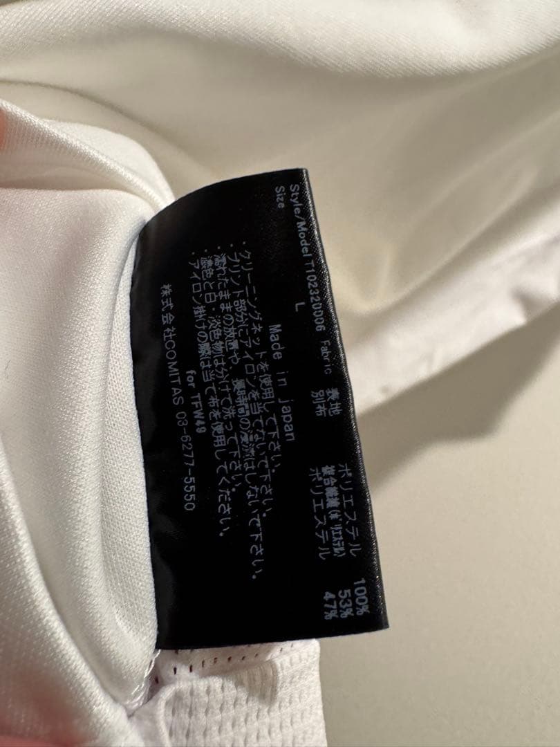 美品【TFW49】SIDE MESH MOCK NECK T102320006