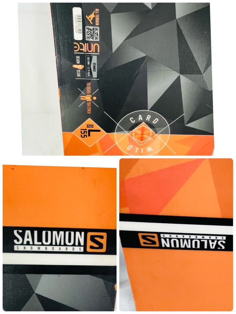 【良品】 SALOMON WILDCARD UNITE 155cm スノーボード