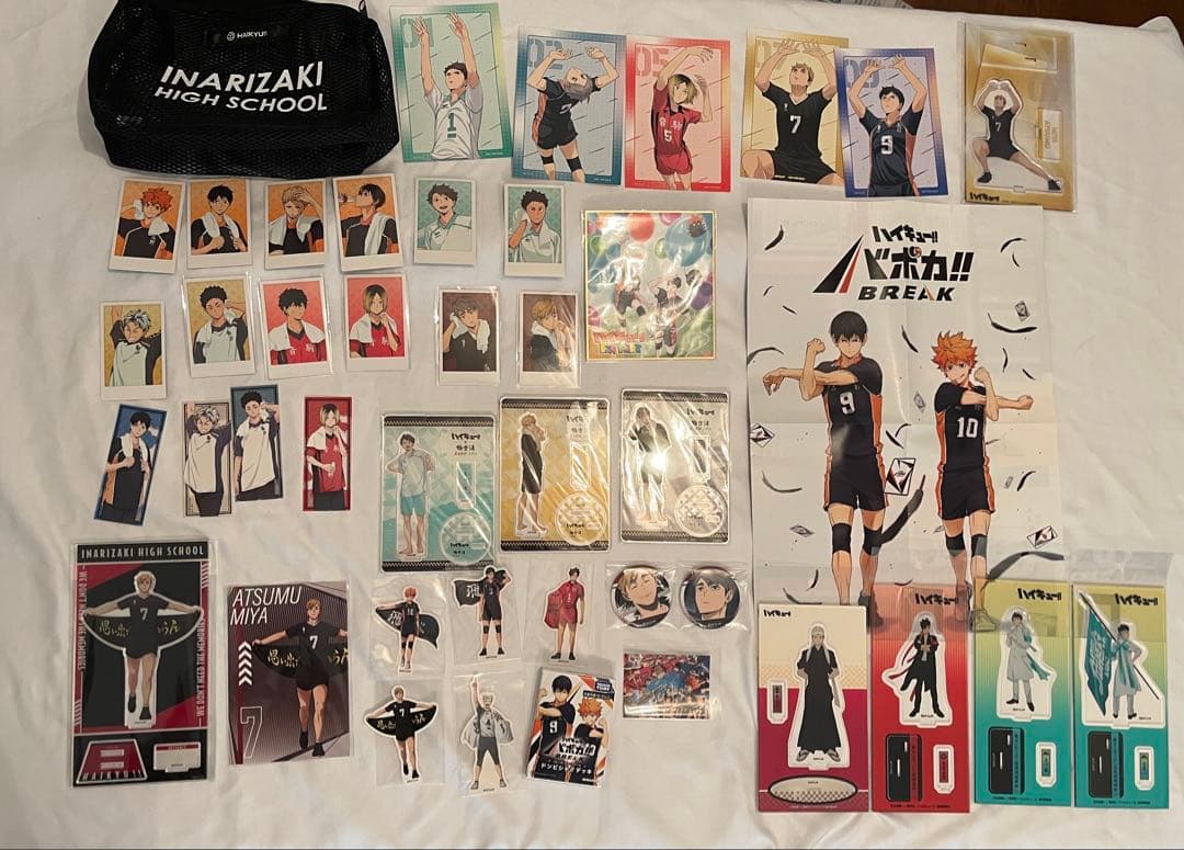 ハイキュー!! グッズ まとめ売り 稲荷崎 烏野 音駒 青城 アクスタ ポーチ等