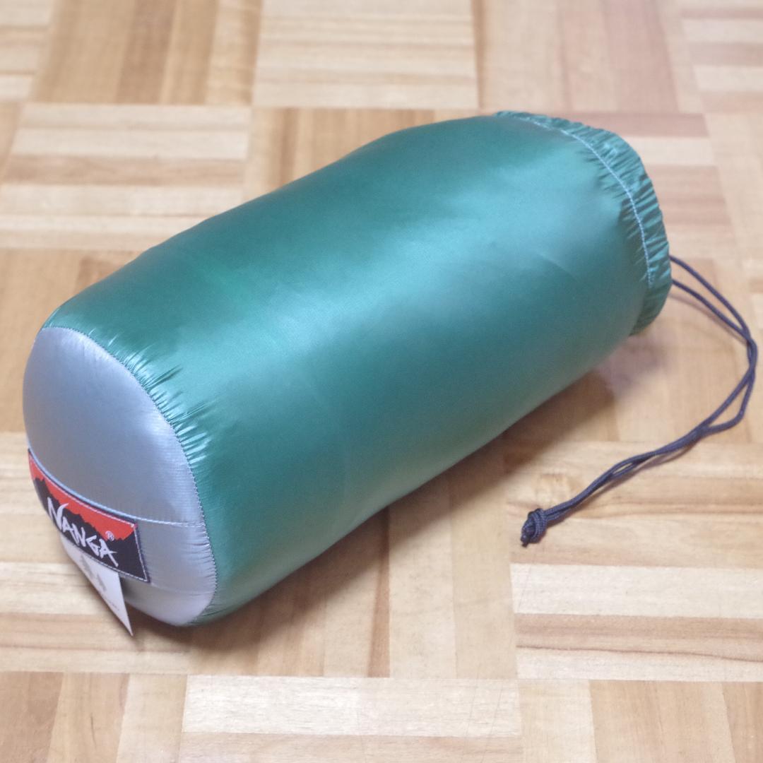 ランドネ×ナンガ！高品質650FP ダウンシュラフ 350 収納袋付き！日本製！