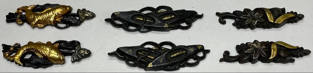 鍔　はばき　目貫　切羽　装具　日本刀　b3273