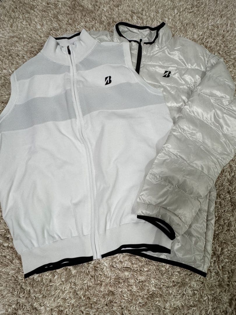 ブリヂストン　BRIDGESTONE ゴルフウェア　2点セット　LL ホワイト