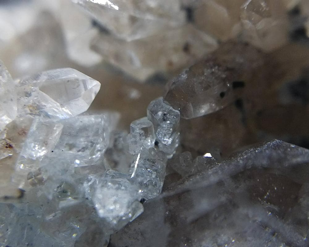 334 宝石質 クラスター アクアマリン スモーキークォーツ トルマリン