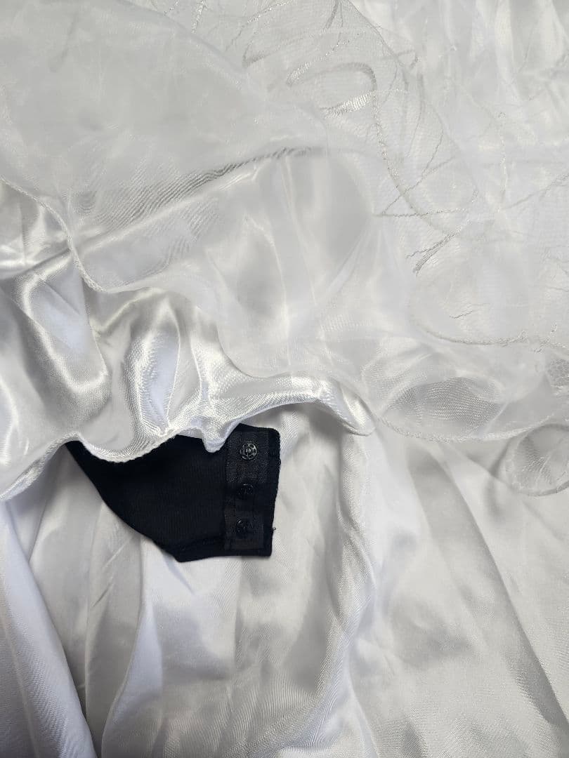 社交ダンス ドレス パーティー トライアル スタンダード 黒✕‬白 XL