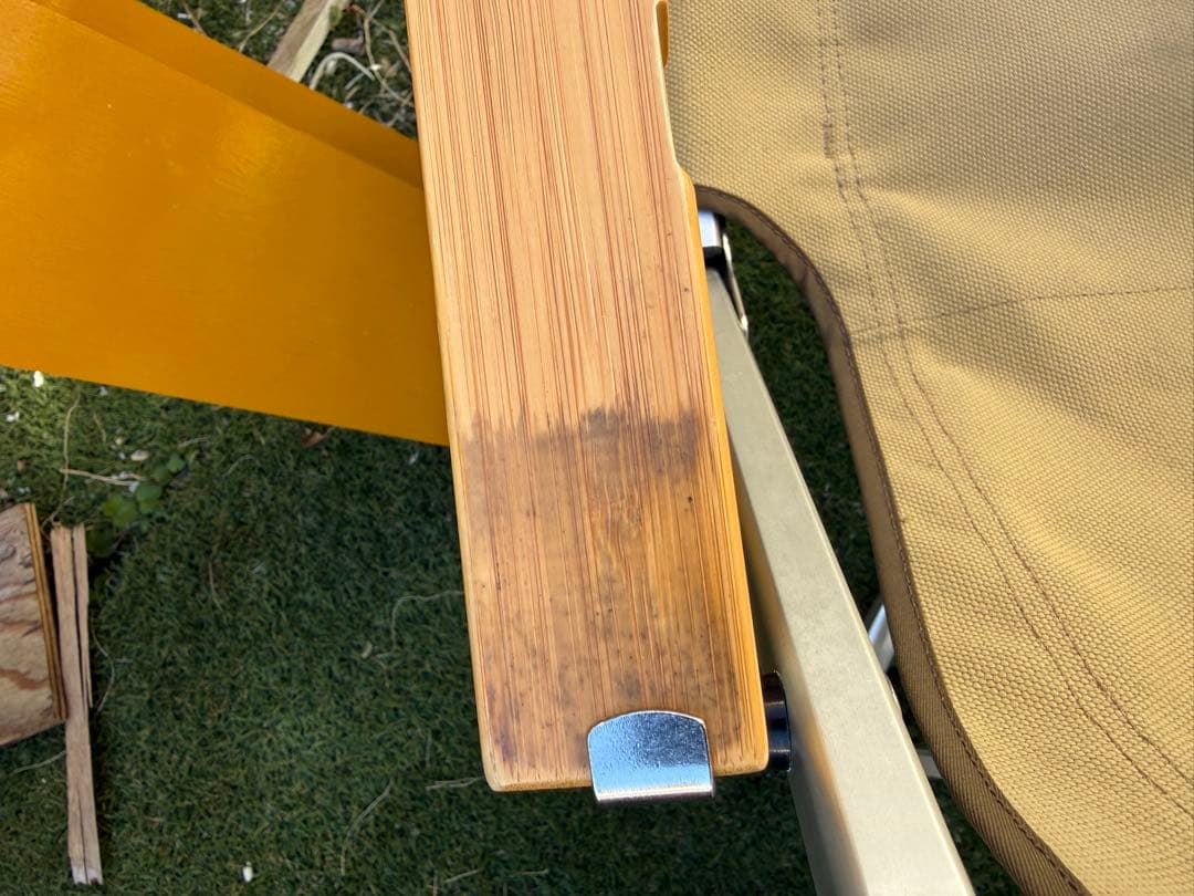 スノーピーク ローチェア30 2脚セット　竹集成材アーム 折りたたみ　キャンプ