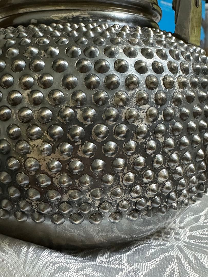 銀瓶　あられ　茶道具　純銀