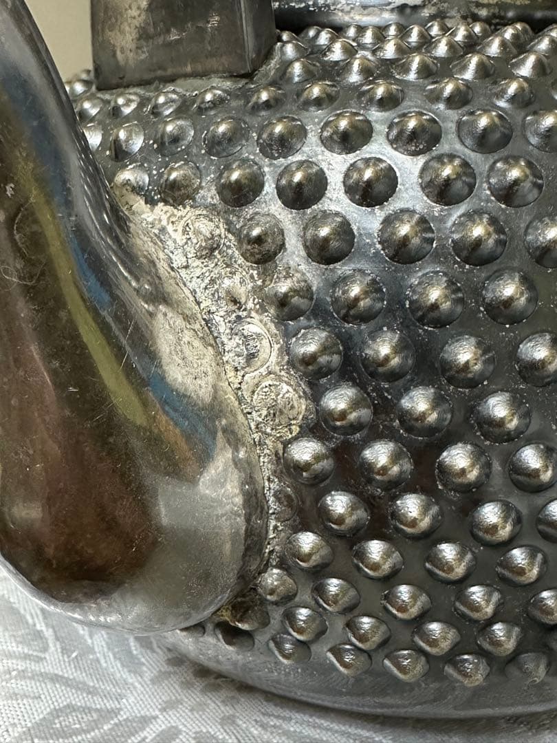 銀瓶　あられ　茶道具　純銀