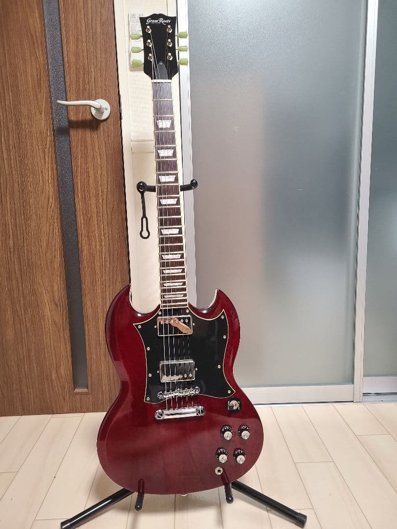 GrassRoots SGスタイル エレキギター レッド