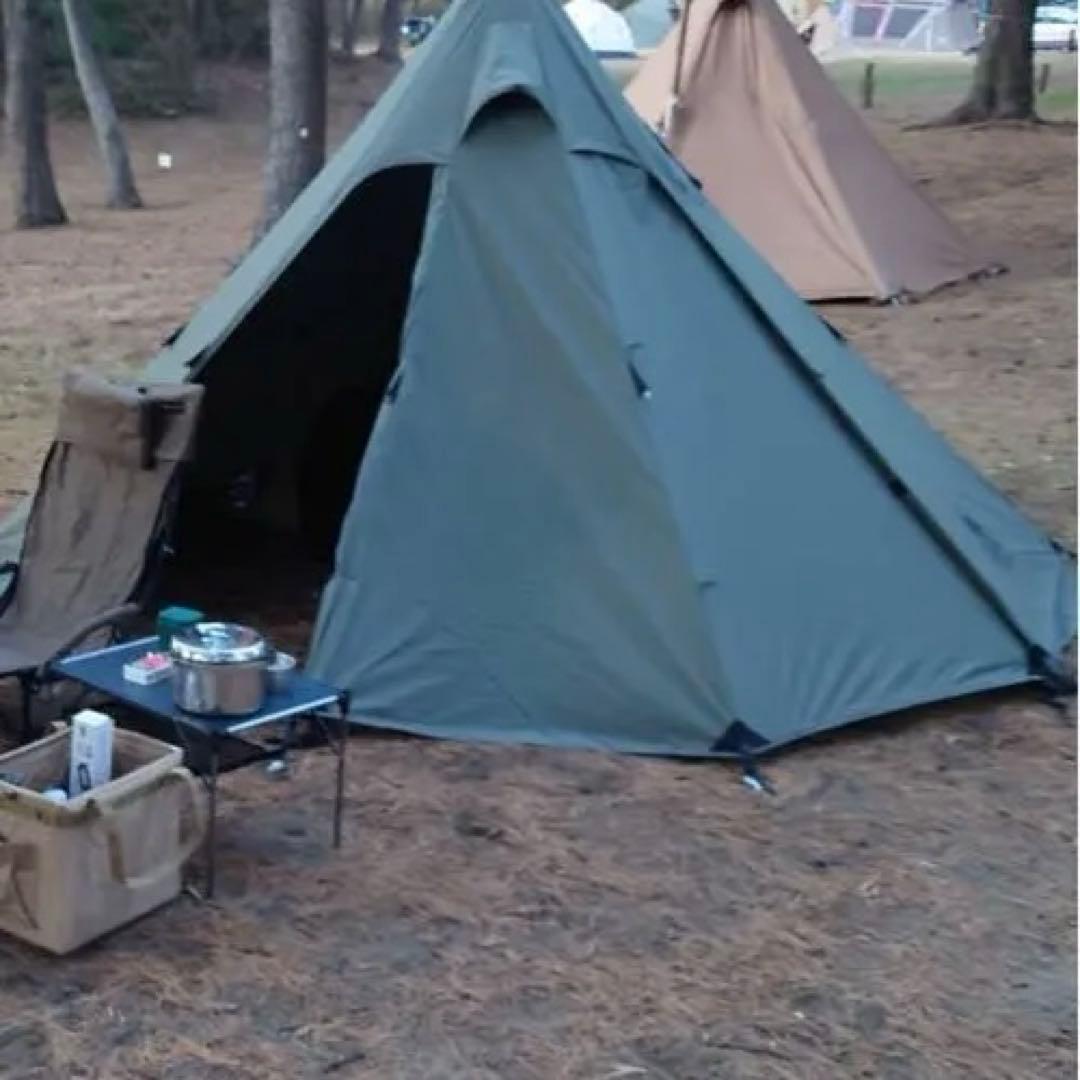 ワンティグリス ポリコットンTC ワンポールテントとタープ設置用のアルミポール