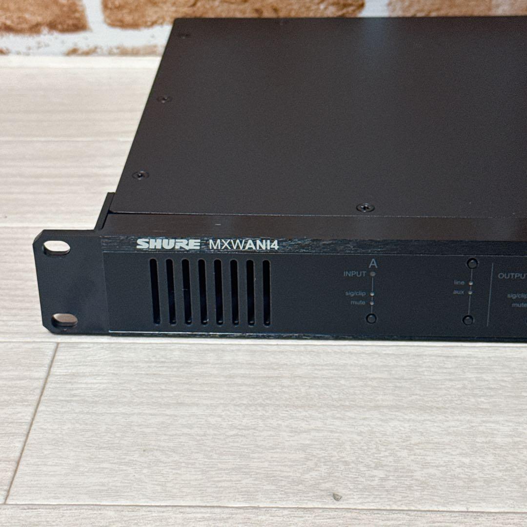 SHURE MXWANI4 オーディオネットワークインターフェース