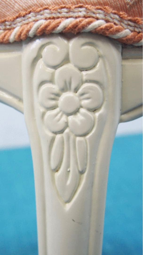 イタリア アンティーク♦️高級 猫脚 彫刻チェア♦️ホワイト ピンク♦️美品♦️送料込