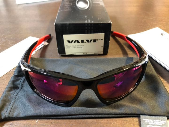 【１回のみ使用❣️】OAKLEY VALVE レッドイリジウム／ブラックポリッシュ