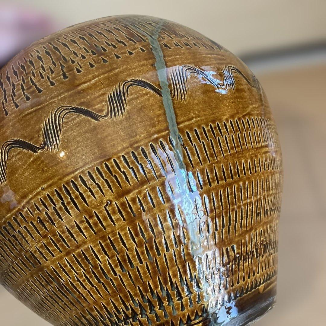 小鹿田焼　おんた焼き　壺　花瓶　大きいサイズ