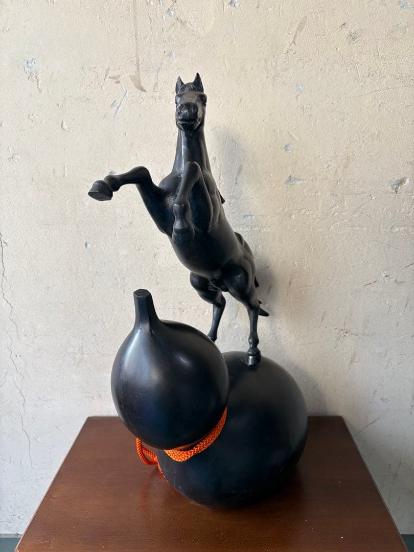 馬 モチーフ 金属製 置物｜干支 午（うま）｜高岡系風 ヴィンテージ オブジェ