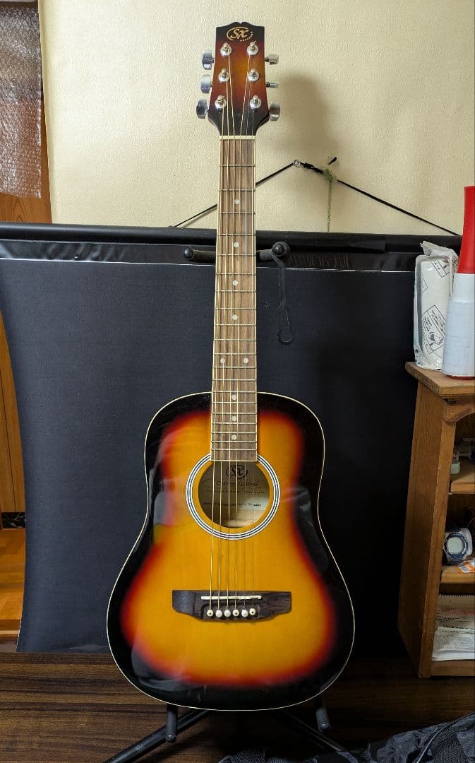 【極美品】アコースティック ギター SX DG-27 ミニギター ソフトケース付