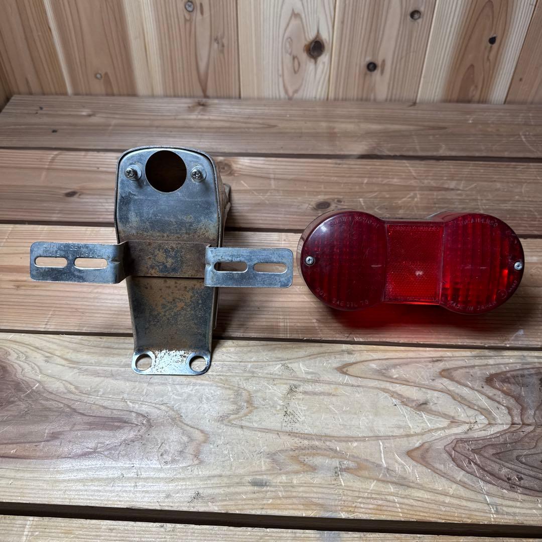 【当時物】gt380 テール　キンタマテール　1灯式　土台セット