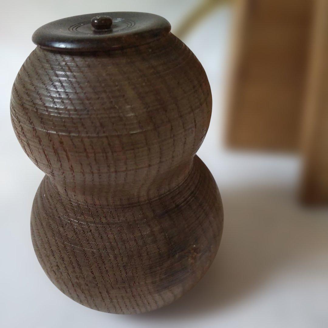 佐藤豊樵 作 槐 喜寿瓢茶器 好 仙恭 天然木 棗 共箱 茶器 茶道具 美品