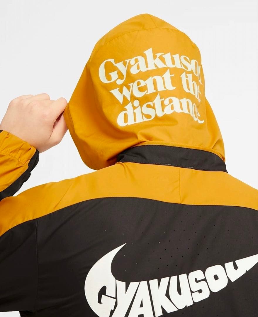 GYAKUSOUセットアップM Nike ランニング 黒/イエロー