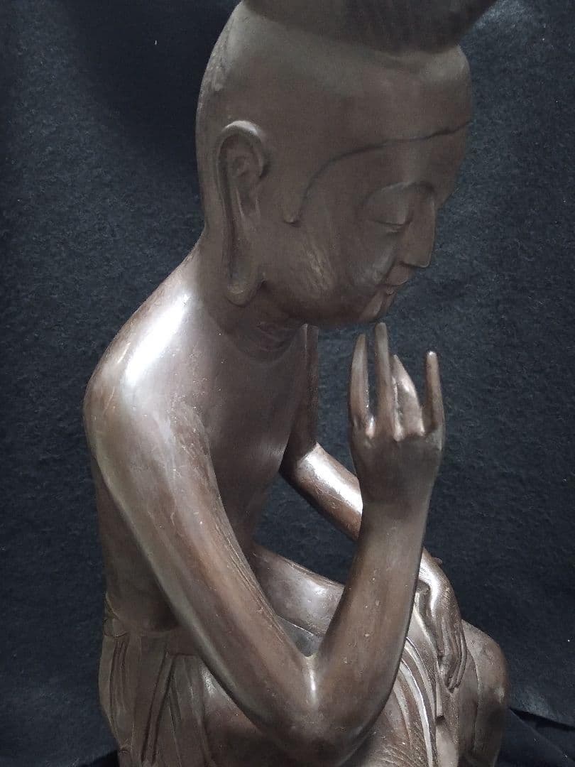 広隆寺所蔵 国宝 宝冠弥勒 弥勒菩薩半跏思惟像 樹脂製 大型レプリカ 大型複製品