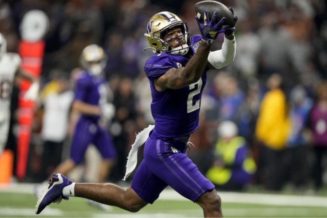 ワシントン大学 ジャリン・ポーク　サイン入りユニフォーム　アメフト