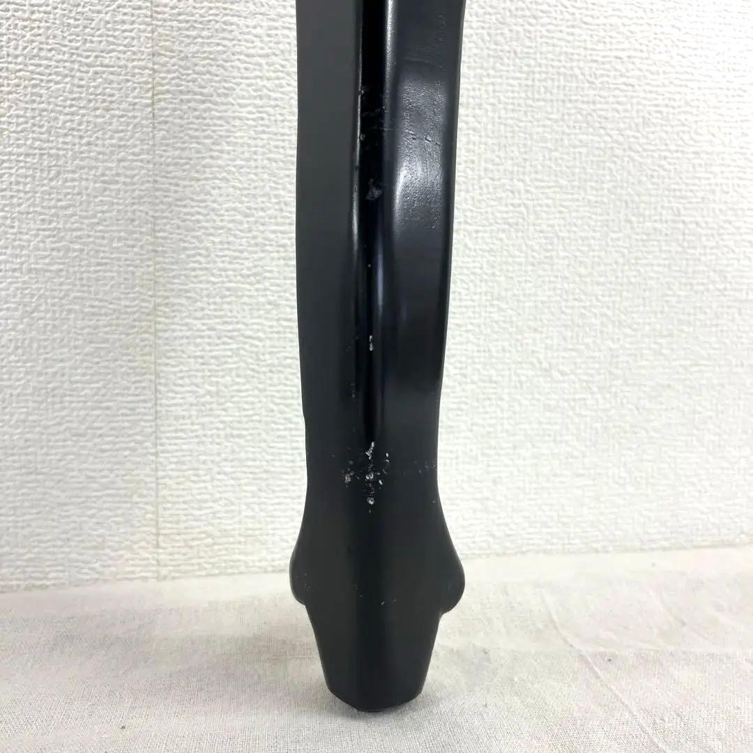 【美品】ロココ様式 アンティーク調 オットマン スツール 彫刻 ブラック