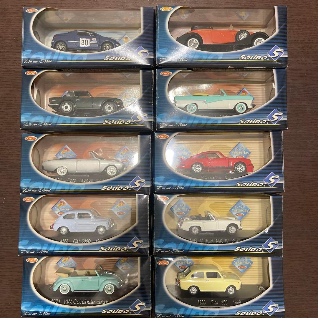 【中古】 ミニチュアカー52個セット　Solido　(1個箱無し) 1:43