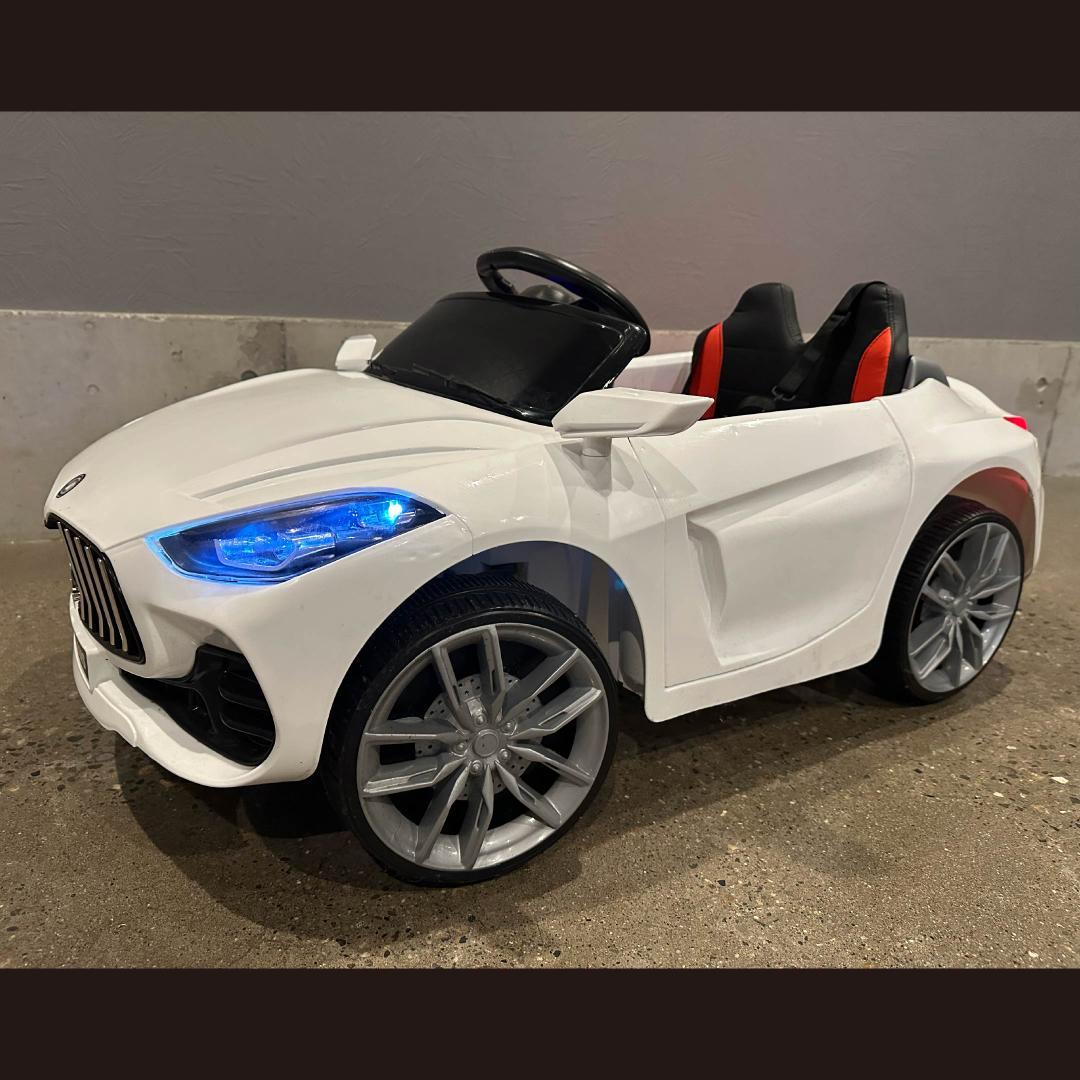 電動自動車 子供用 ラジコンカー マセラティ ホワイト