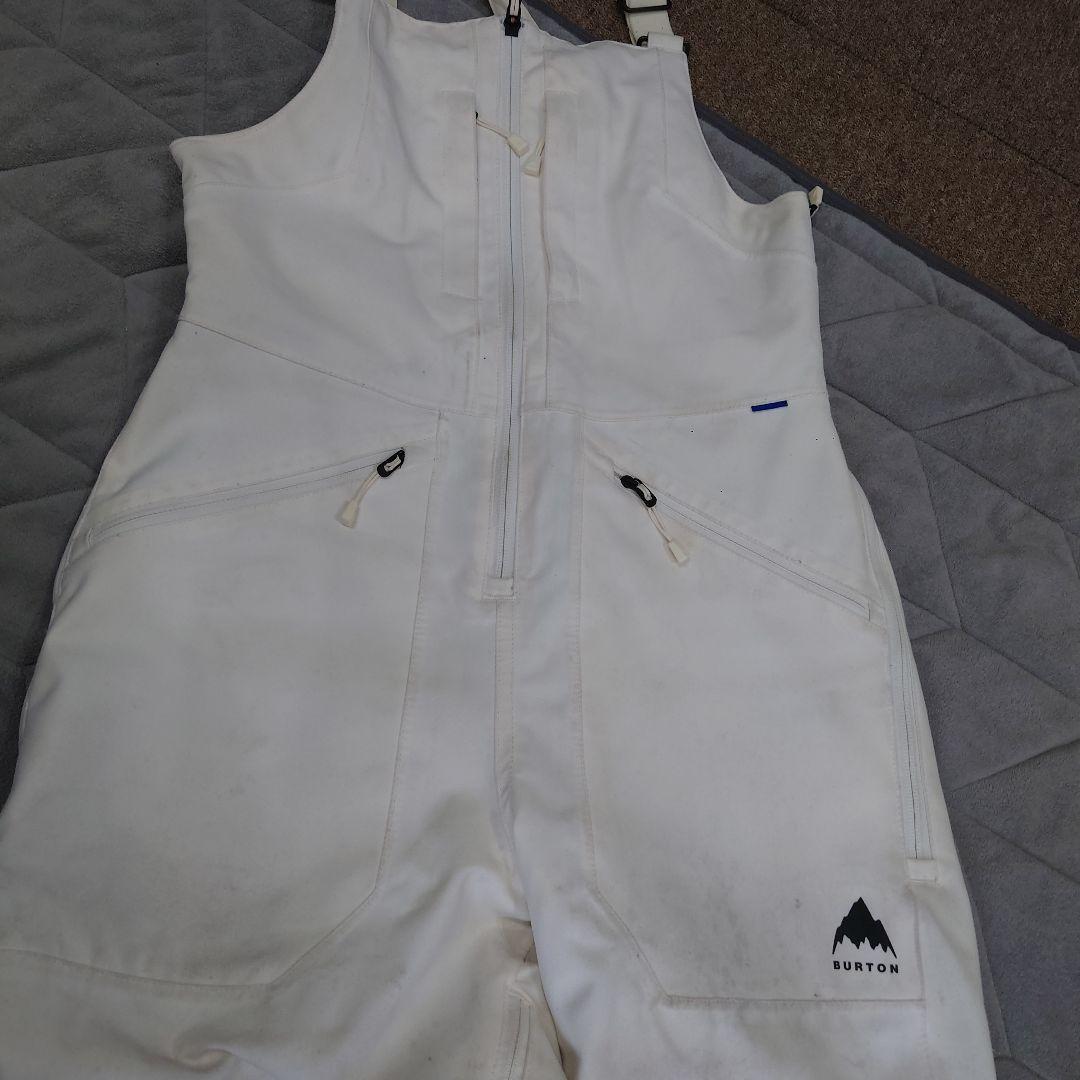BURTON ホワイト ビブパンツ XSサイズ レディース