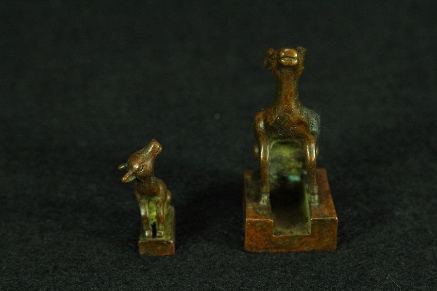 中国美術 親子 印 文房四宝(K-YC532)