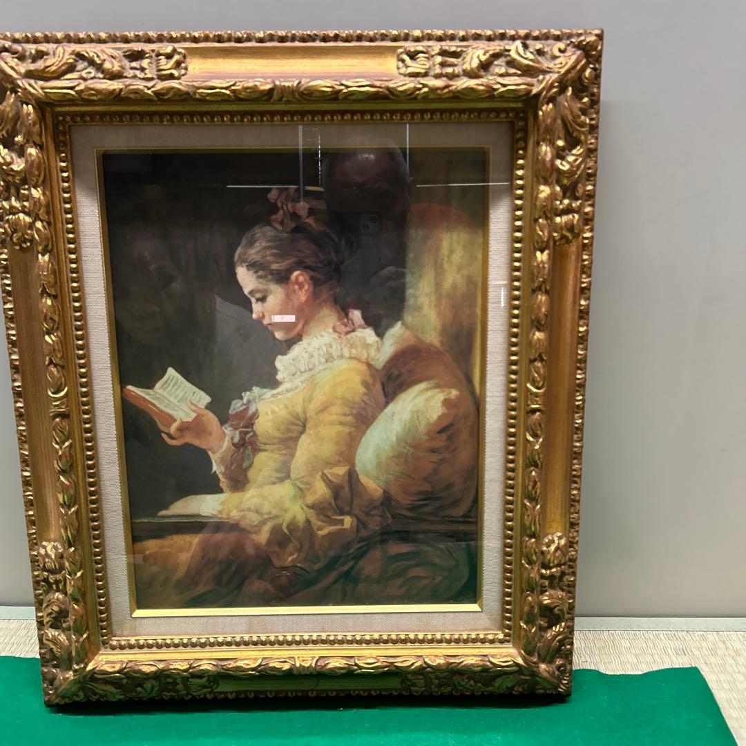 フラゴナール 本を読む少女 絵画