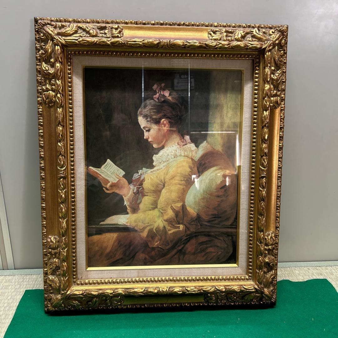 フラゴナール 本を読む少女 絵画
