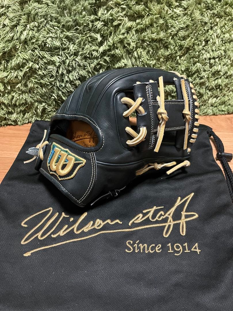ウィルソンスタッフ 硬式内野手用グラブ 1975型 Wブラック×キャメル