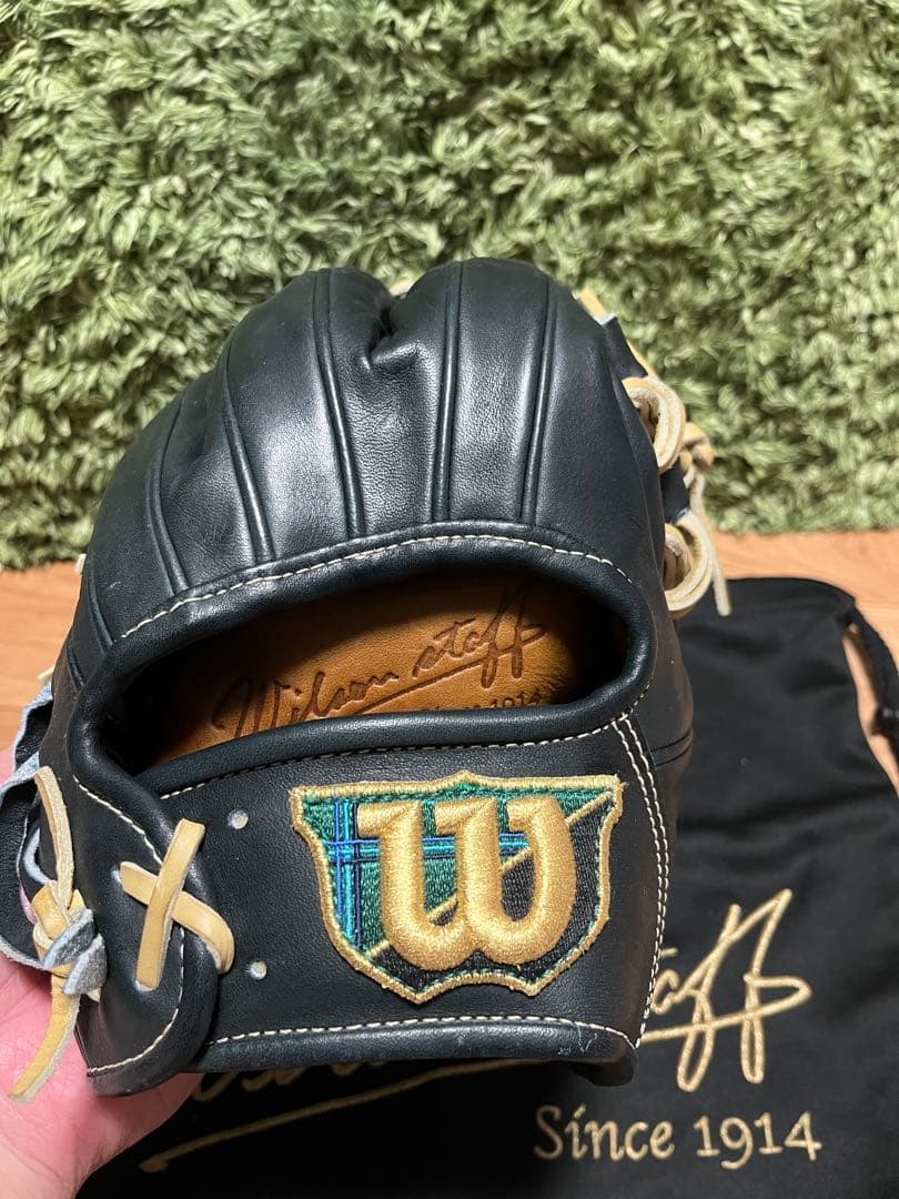 ウィルソンスタッフ 硬式内野手用グラブ 1975型 Wブラック×キャメル