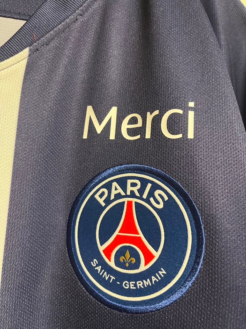 正規品　19-20 PSG エムバペ　ユニフォーム　CL仕様　MERCI付　希少