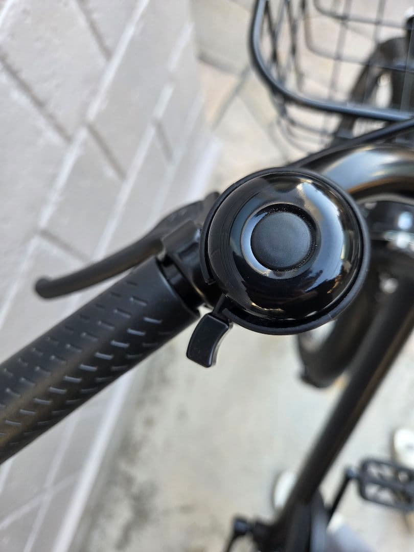 24インチ キッズ シティサイクル 野球チーム カゴ、オートライト、6段変速