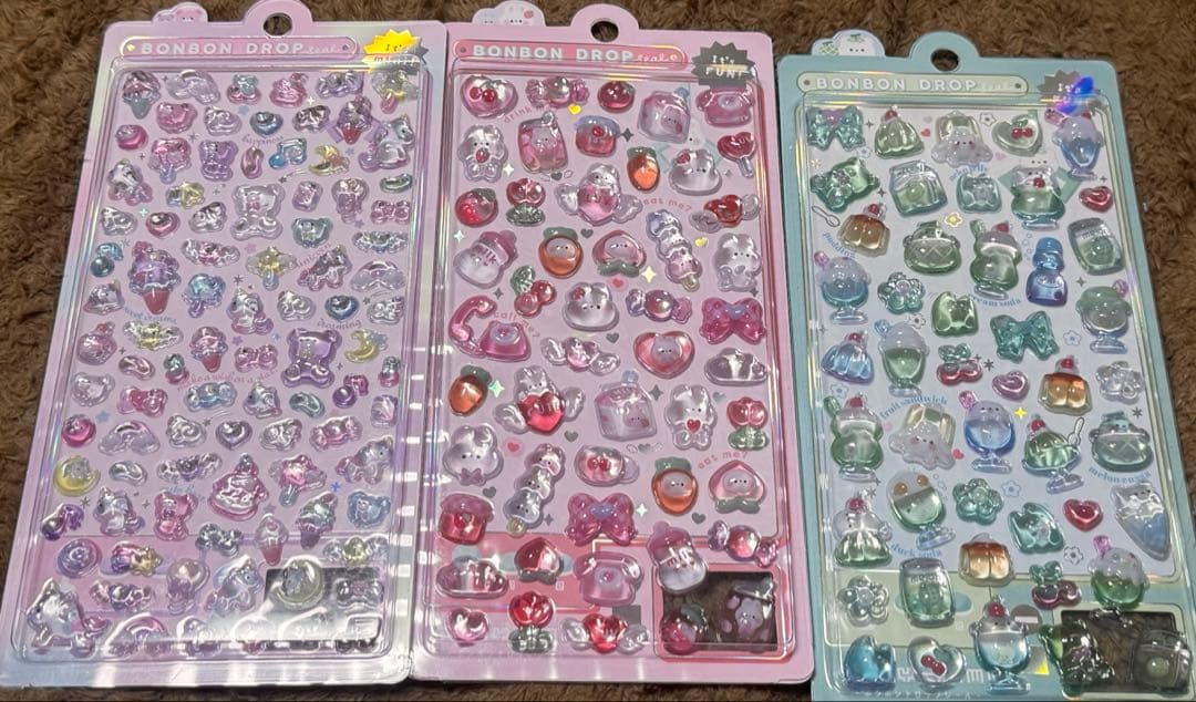 専用 もじもじボンボン ひらがな ピンク ボンボンドロップシール 国内正規品