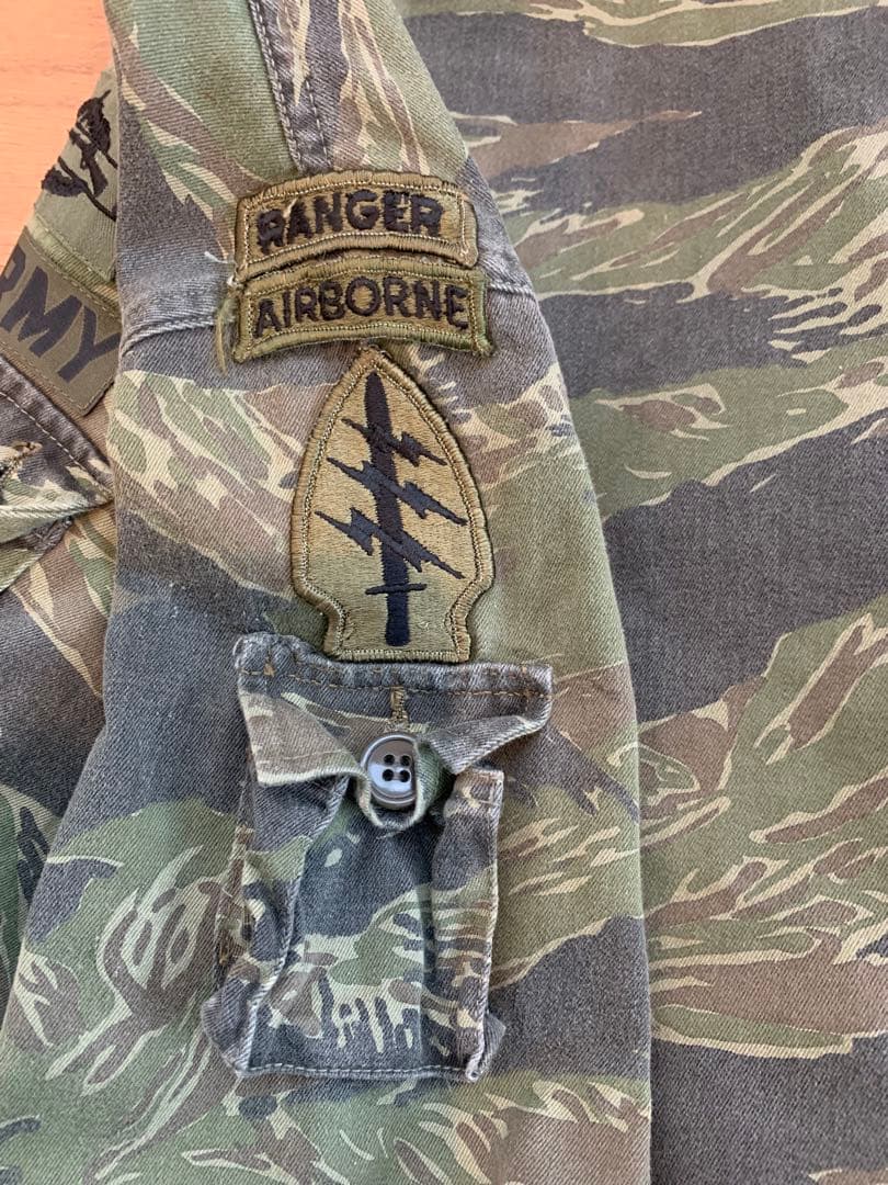 米軍ナム戦タイガーストライプ迷彩服上下セット