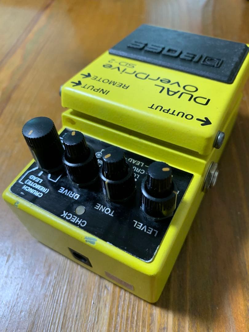 廃盤BOSS DUAL OverDrive SD-2 希少　初期モデル箱、取説付