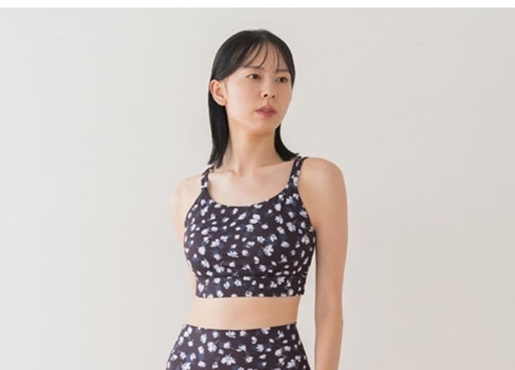 SUKALA フラワープリントセパレートタンクトップ黒　 Mサイズ 新品未開封