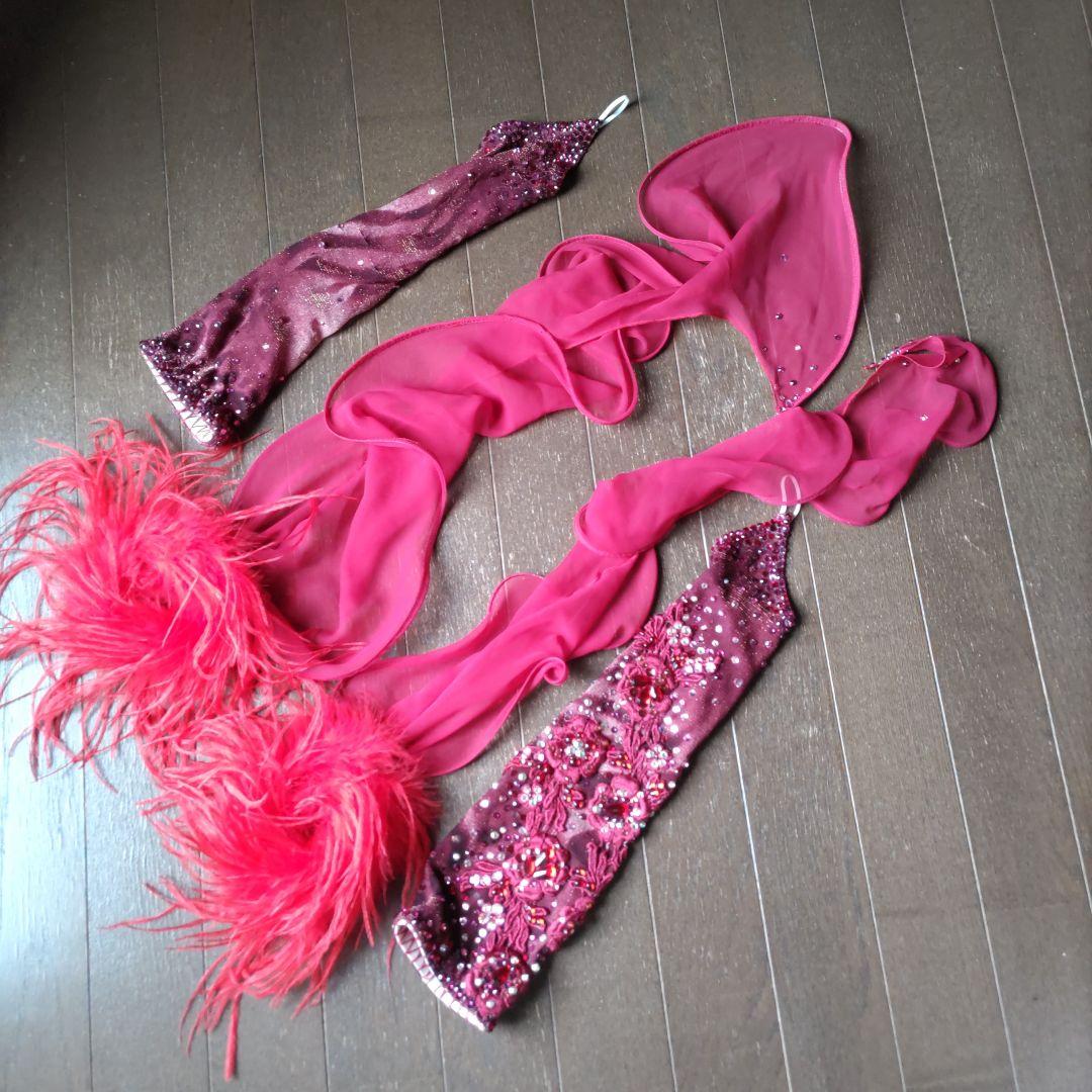 社交ダンスドレス　スタンダードドレス　フジタ　日本製　Sサイズ　スワロフスキー