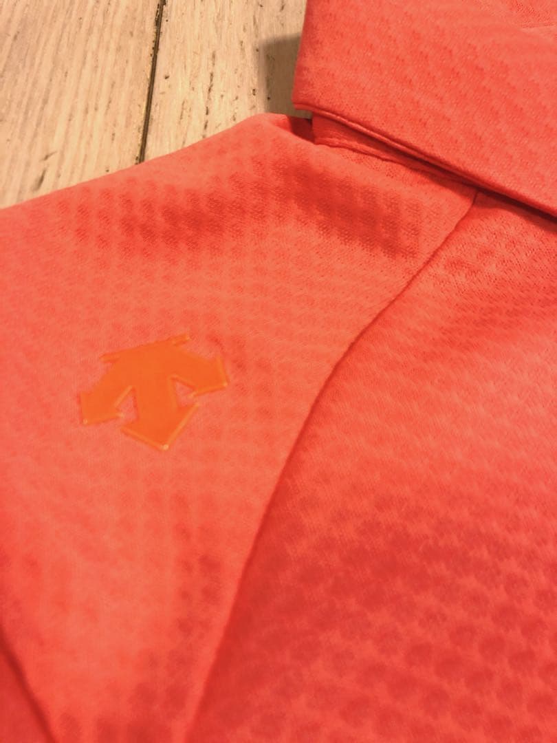 デサント ゴルフ セットアップ 上下セット　ポロシャツ　スカートオレンジ　M