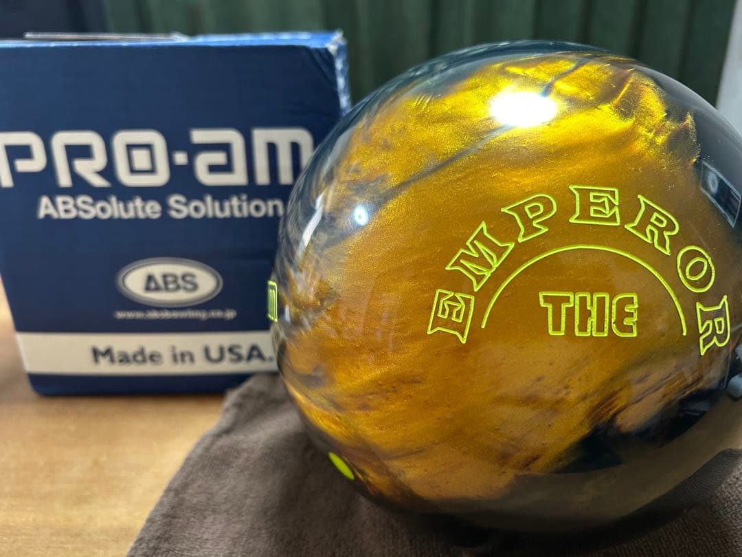 【新品】ABS Pro-Am The Emperorボウリングボール 15ポンド