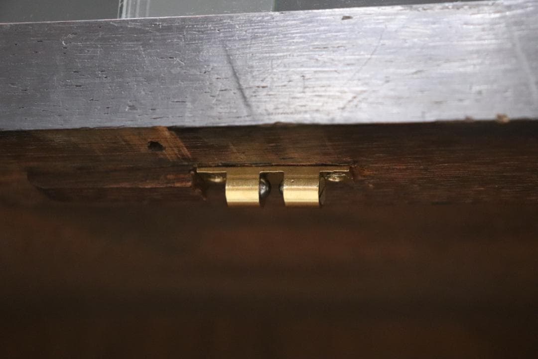 レトロ ガラス キャビネット ダイヤガラス 食器棚 書棚 本棚 本箱 収納 水屋