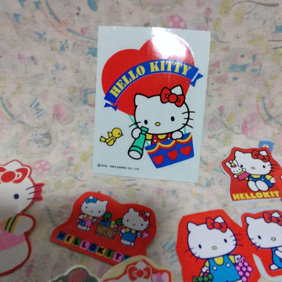 未使用　昭和レトロ　ハローキティ　ダイカットシール