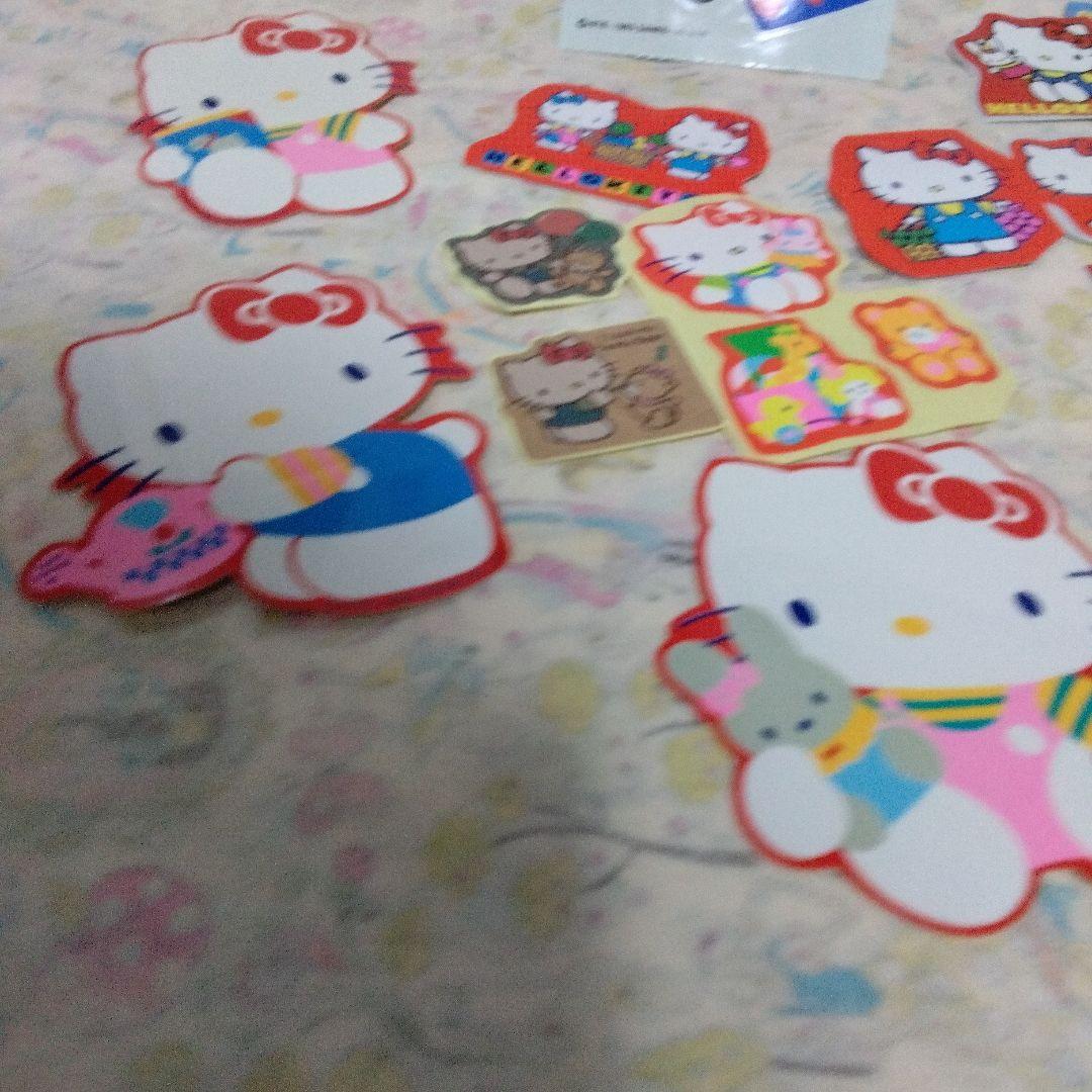 未使用　昭和レトロ　ハローキティ　ダイカットシール