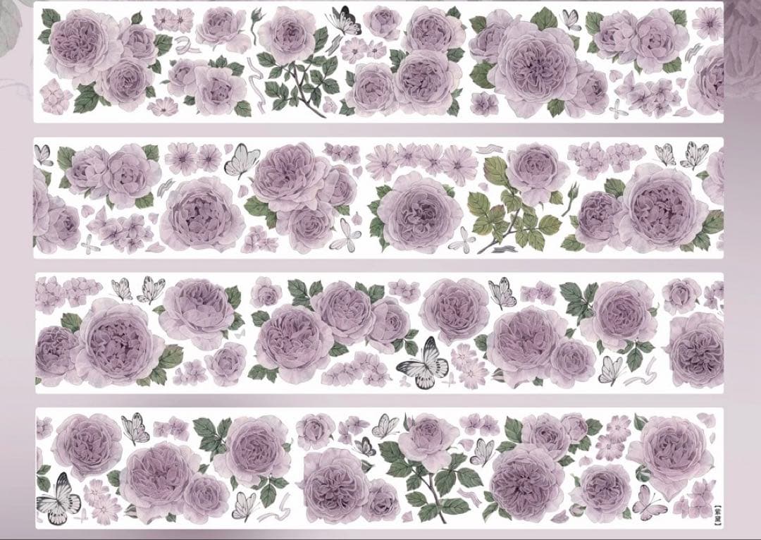 梦岛日记《紫黛》海外マスキングテープ　マステ 【2316】