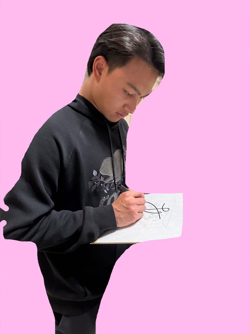 ソフトバンクホークス 徐若熙 直筆サイン色紙 シュー・ルオシー キャンプロゴ